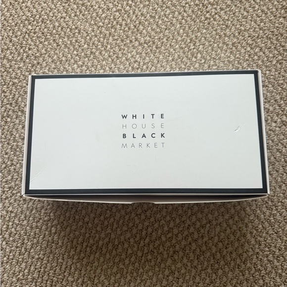 White House Black Market Black Suede Pointed Pumps - Picture 7 of 7